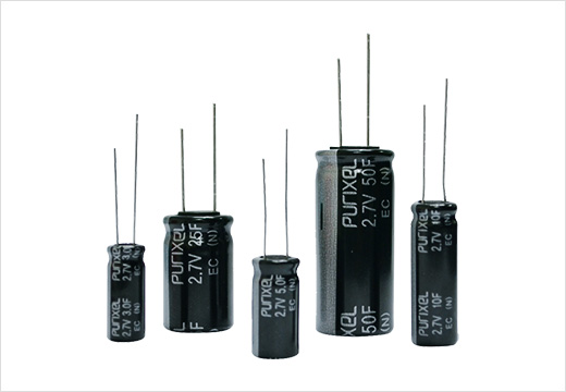 Ultra capacitor Purixel's Radial Standard Series PEC